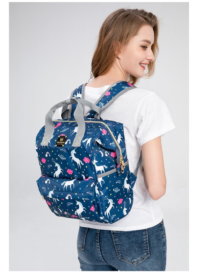 Majestic - 142 Mummy Maternity Diaper Waterproof Multifunctional large capacity backpack bag Pink - Image 1