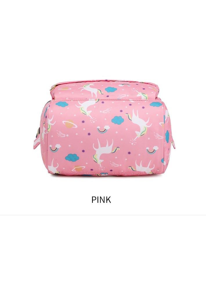 Majestic - 142 Mummy Maternity Diaper Waterproof Multifunctional large capacity backpack bag Pink - Image 1