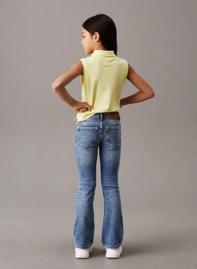 Calvin Klein Jeans Mid Rise Flared Jeans - Image 2