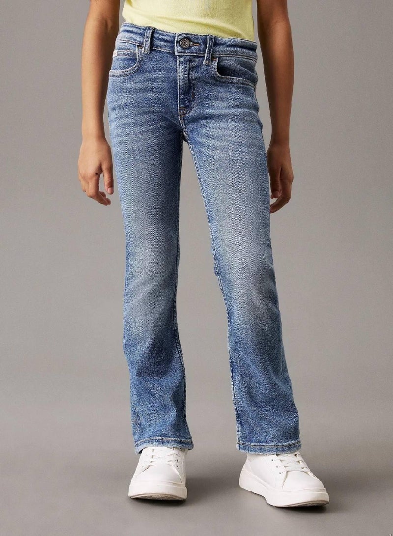 Calvin Klein Jeans Mid Rise Flared Jeans - Image 1