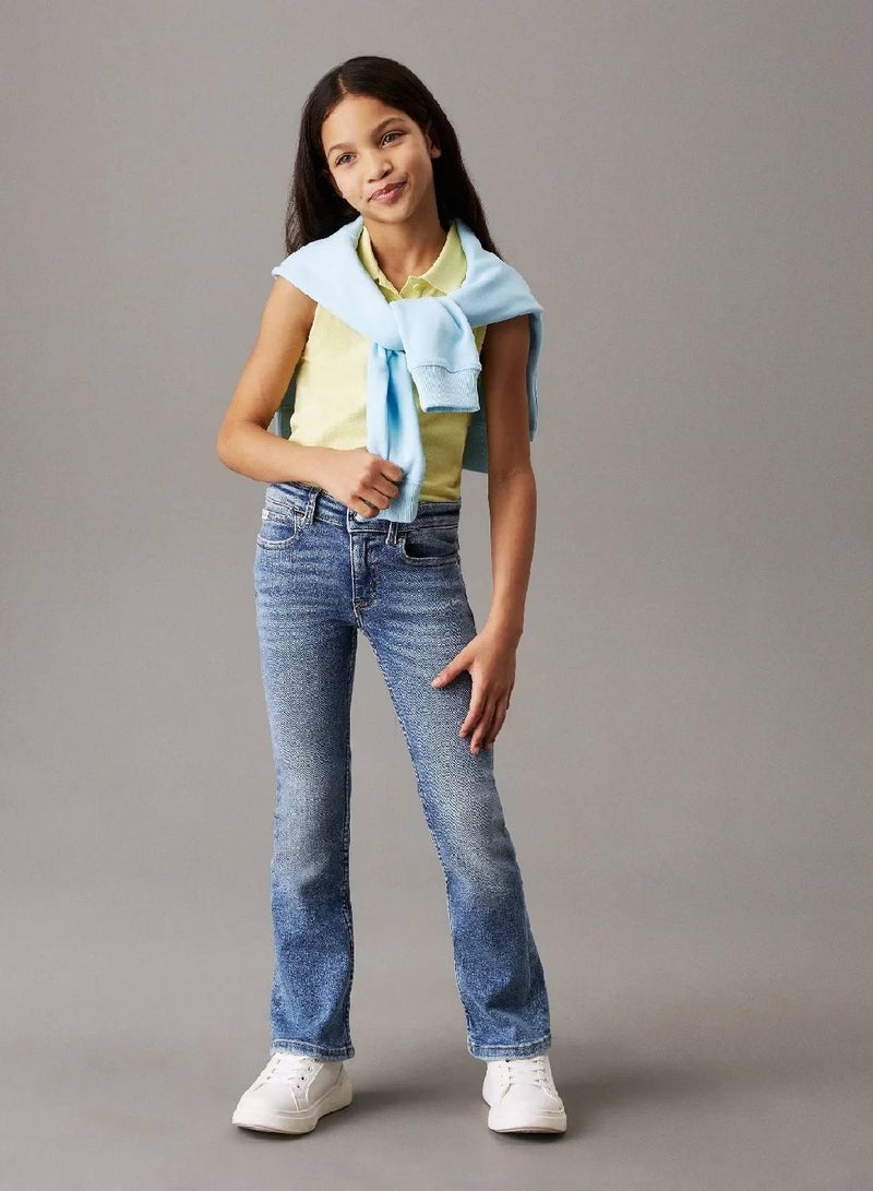 Calvin Klein Jeans Mid Rise Flared Jeans - Image 4