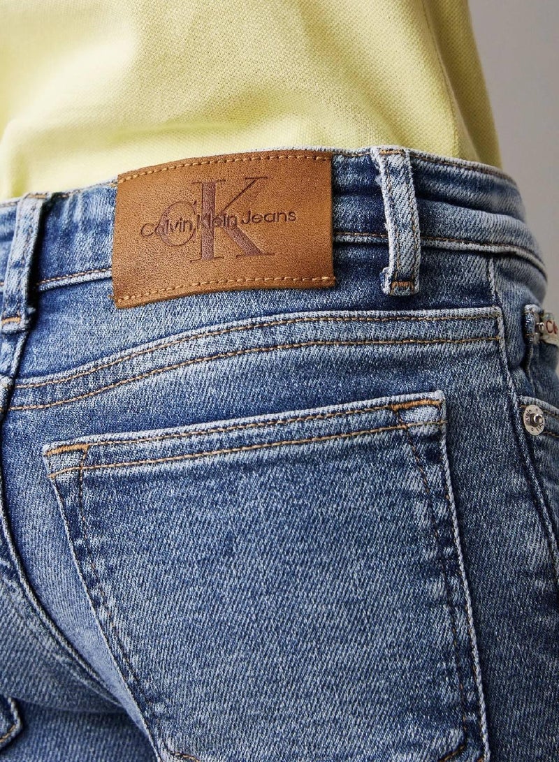 Calvin Klein Jeans Mid Rise Flared Jeans - Image 3