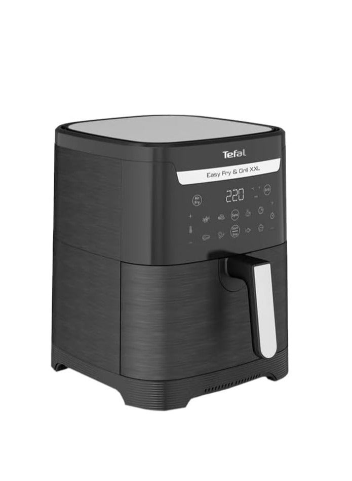 Tefal 2*1 Air Fryer & Grill , 6.5 L, 8 Preset Programs, 1830 Watt, Touch, Digital, non-stick basket, Black – EY8018EG 6.5 L 1830 W EY8018EG Black - Image 2