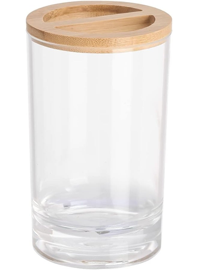 Servewell Servewell Bamboo Toothbrush Holder S Body +Bamboo Cover 