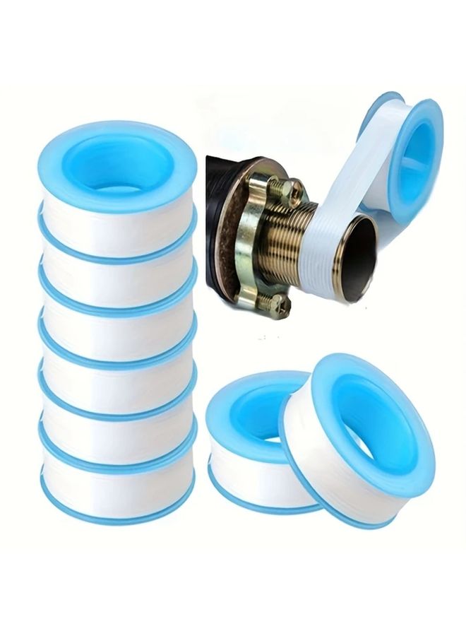 Blue PTFE Thread Seal Tape Set 18pcs Leak Free Plumbing Sealant for Shower Heads Faucets - Image 3
