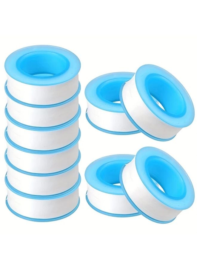 Blue PTFE Thread Seal Tape Set 18pcs Leak Free Plumbing Sealant for Shower Heads Faucets - Image 2