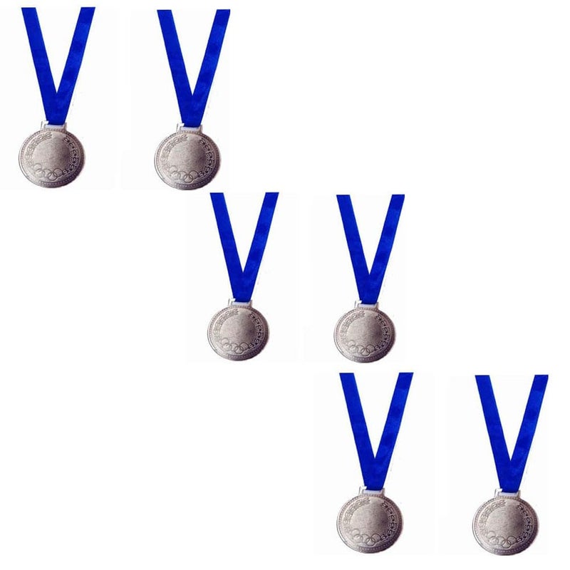 Canbee Sports Office School R&R Medals (Silver Pack of 6) - Image 1