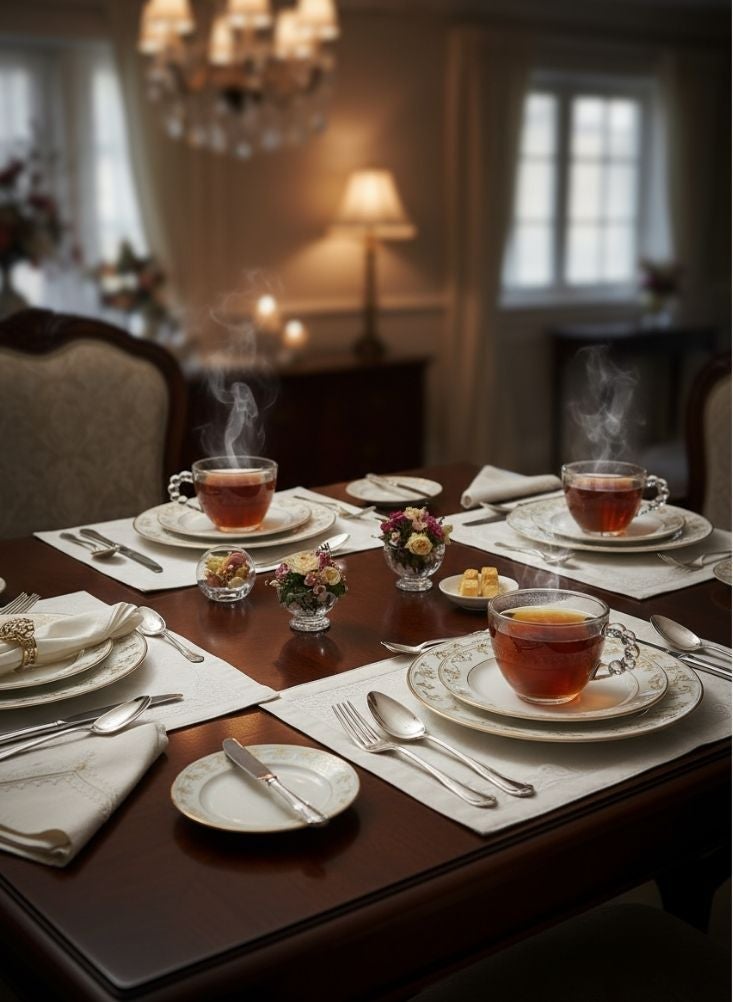 بريميم أكواب شاي بمقابض فنية مستوحاة من الطراز الياباني – مجموعة مكونة من أربع أكواب من الزجاج المقاوم للحرارة، سعة مئتي مل - Image 3