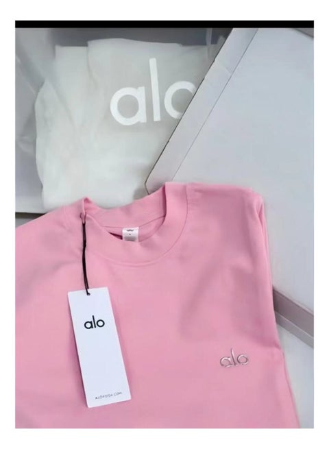 تيشيرت فضفاض - رقبة دائرية وأكمام قصيرة - صيفي بأكمام قصيرة