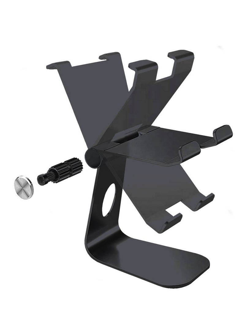 KENSUO iPad Stand Adjustable Multi Angle Aluminum Tablet Holder with Stable Sticky Base, Black - Image 4