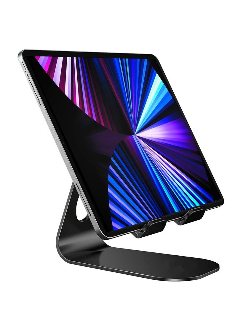 KENSUO iPad Stand Adjustable Multi Angle Aluminum Tablet Holder with Stable Sticky Base, Black - Image 2
