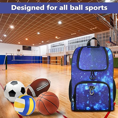 MATEIN Basketball Bag, Sturdy Soccer Bag with Ball Holder & Shoe Compartment, Large Basketball Backpack for Training Equipment, Water Resistant Sports Ball Backpack Fits Volleyball Football, Colorful - Image 2