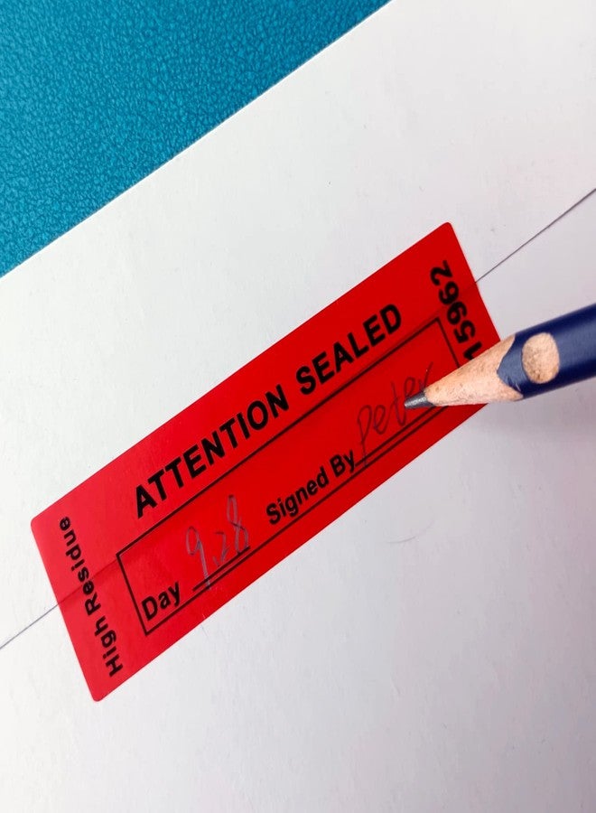 ILMBVM 120 pcs Total Transfer Tamper Evident Security Warranty Void Seals / Stickers High Security Tamper for Reusable Package(1 x 3.35Inches,Serial Numbers Transfer,red)… - Image 2