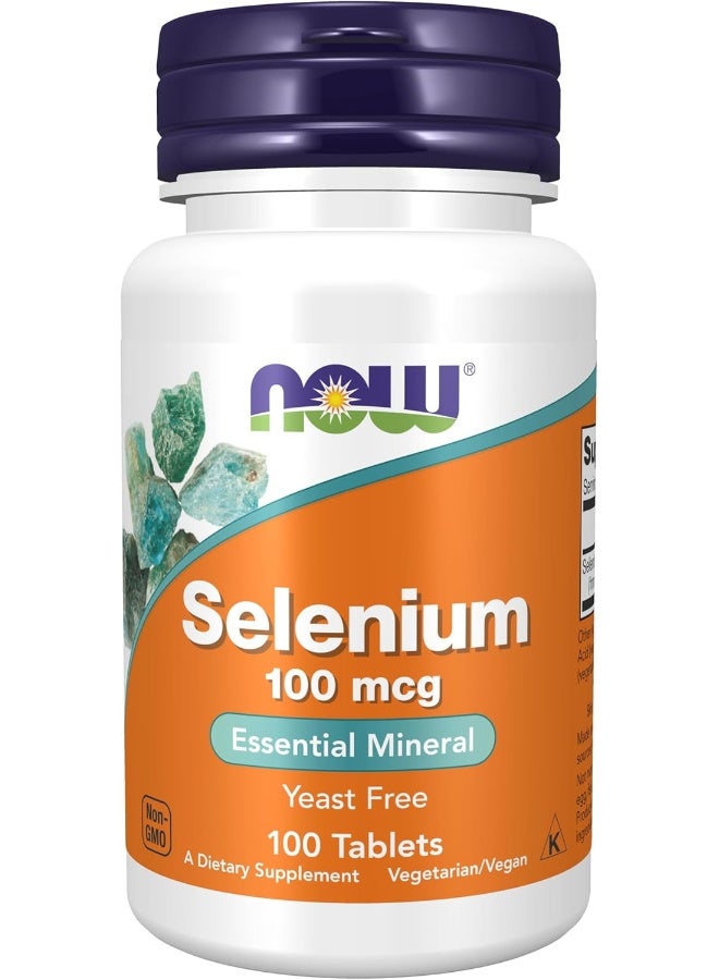 ناو فودز مكمل غذائي بالسيلينيوم - 100 قرص - Image 1