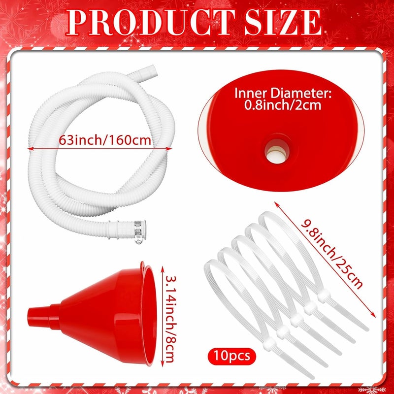 Jansun 5FT Christmas Tree Watering Funnel, Christmas Tree Watering System Xmastree Watering Device Plant Watering Tool for Large Indoor Outdoor Plants - Image 2
