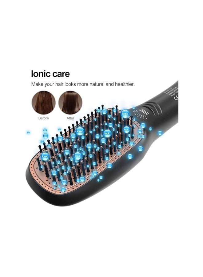 Sharpdo In 1 Hair Dryer Brush And Straightener Brush Professional 1200W Powerful Ceramic Tourmaline Ionic Hot Air Brush 3 Heat/2 Speed Settings One Step Hair Dryer And Styler For All Hair Types - Image 4