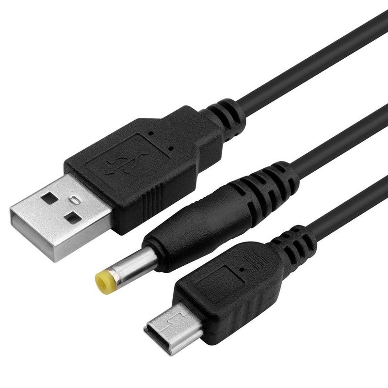 eWINNER Simple upgraded construction eWINNER PSP Replacement Charger Cable Portable 2 in 1 Data and Power USB Cable Transfer Charge Cable Cord Compatible with Sony PSP 1000 2000 3000 Controller Home & professional compatible - Image 1