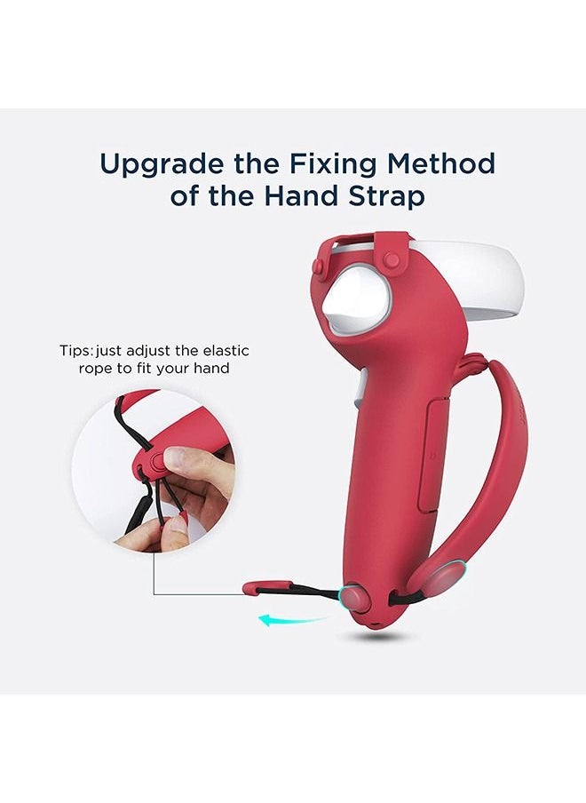 KIWI design Controller Grips Cover with Battery Opening Adjustable with Knuckle Straps Suitable for Large Hands Compatible with META Quest 2  - Image 3