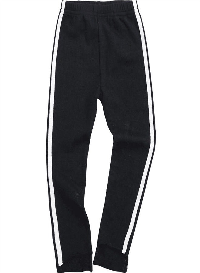 Loquat Slim Fit Elastic Waist Pencil Pants Black 