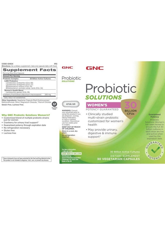 GNC Probiotic Solutions Women - Image 4