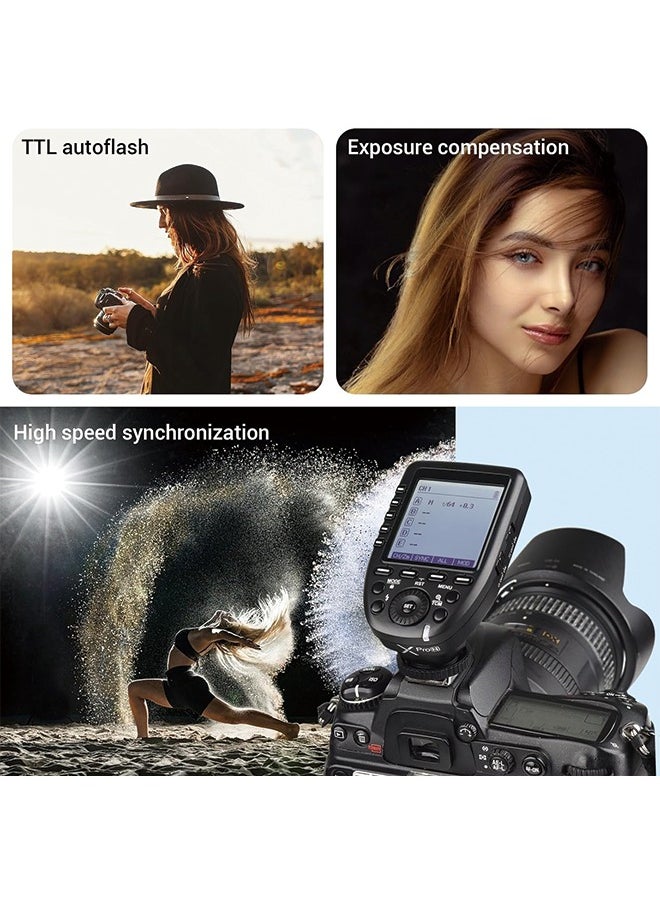 Godox - Godox XPro-N TTL Wireless Flash Trigger Transmitter Compatible for Nikon Cameras, 1/8000s HSS Trigger, Large Screen, 11 Customizable Functions, 16 Groups and 32 Channels - Image 1
