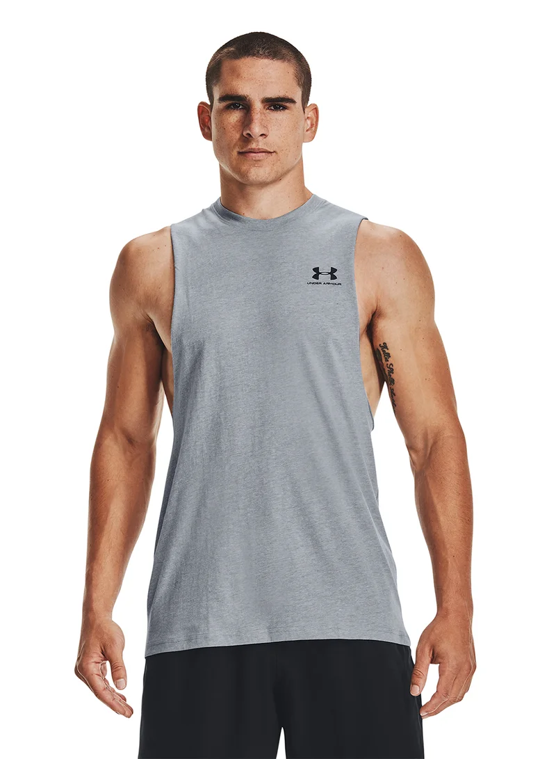 اندر ارمور Left Chest Cut-Off Tank