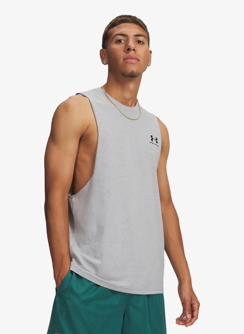 Chest Logo Cut-Off Top