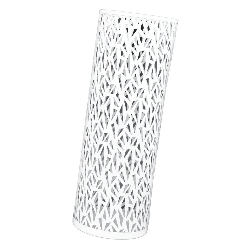 Freestanding Umbrella Stand: White, Size M, Premium Metal Material, Hollow Quick-Drying Design - Rust Resistant, Multifunctional Umbrella Holder for Entryway, Office, Home Outdoor Use - Image 3