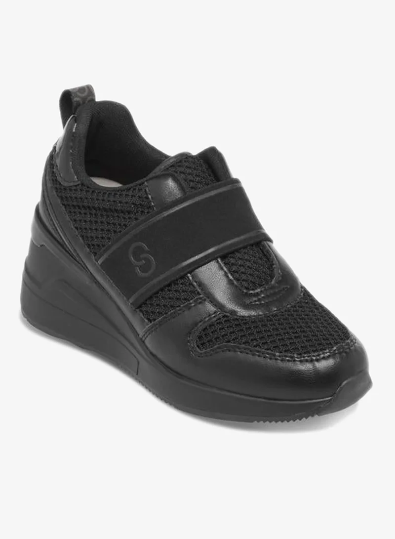 Celeste Wedge Heel Ankle School Sneakers