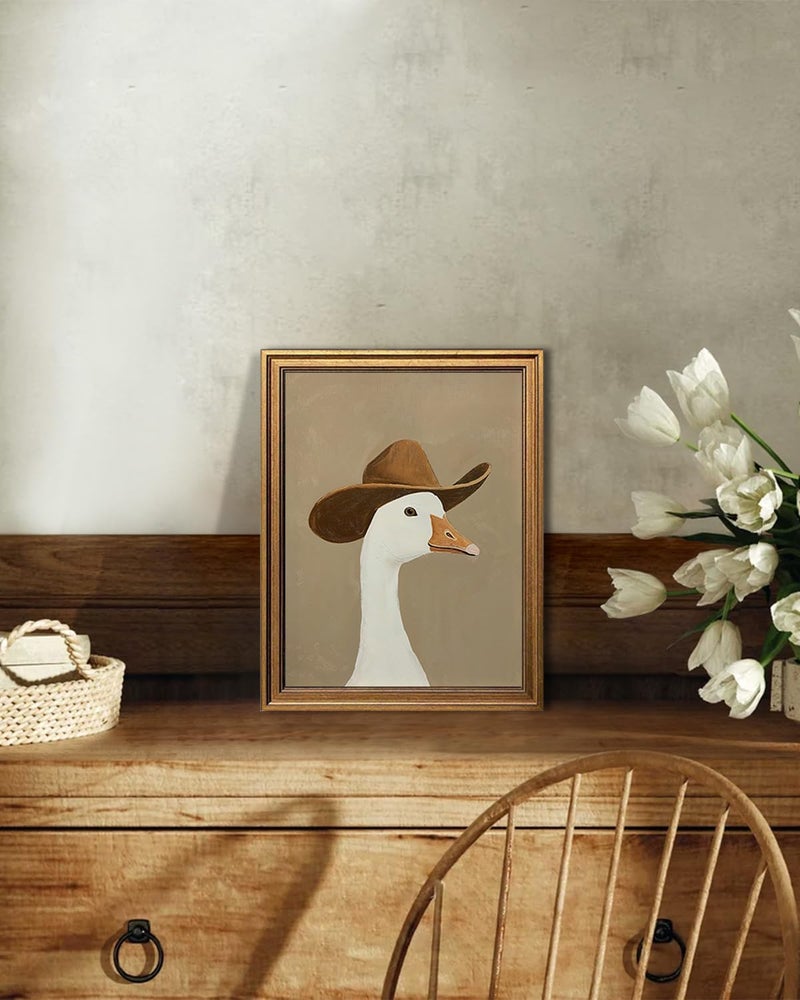 KBKBART فن الجدار المؤطر للوزة السخيفة رعاة البقر - Image 4