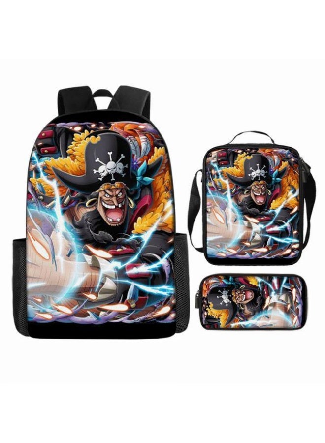 general The latest universal cartoon printed three piece practical bag combination (suitable for students, children, friends, outings, mountain climbing, etc.) - Image 3
