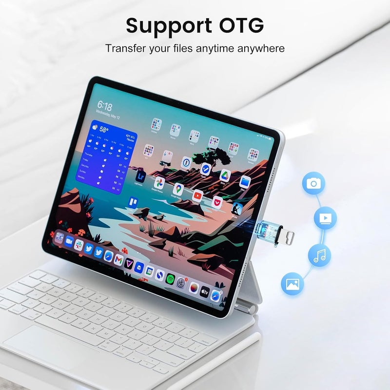 Tobo USB C Adapter (1 Packs), USB Type C Male to USB A 3.2 Female Converter, Thunderbolt 3 to USB Female OTG Adapter for Phone 16/15 Series, MaBook, Samung (Blue) TD-1447CC - Image 4