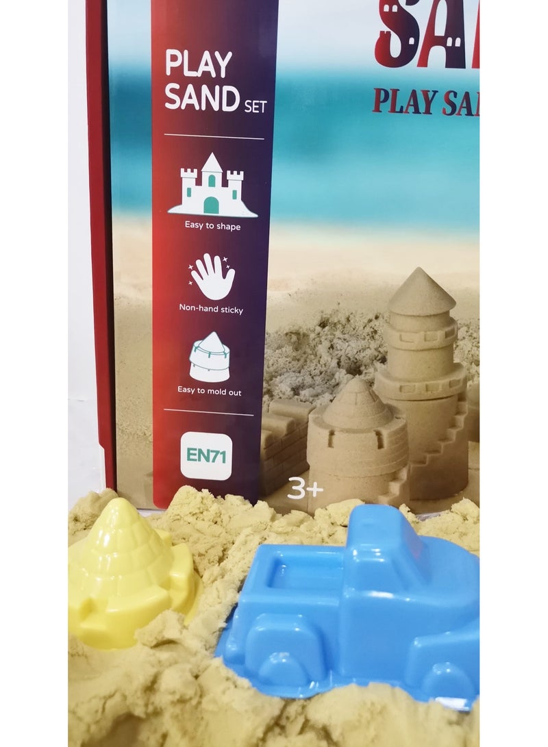 HASSM Magic Sand for Kids, Self-Adhesive, Moldable, Never Drys Out - Fun for Kids to Refill Sensory Sandbox Toys, Perfect for Shaping, Squeezing, Scooping, Rolling, and Molding - Image 2