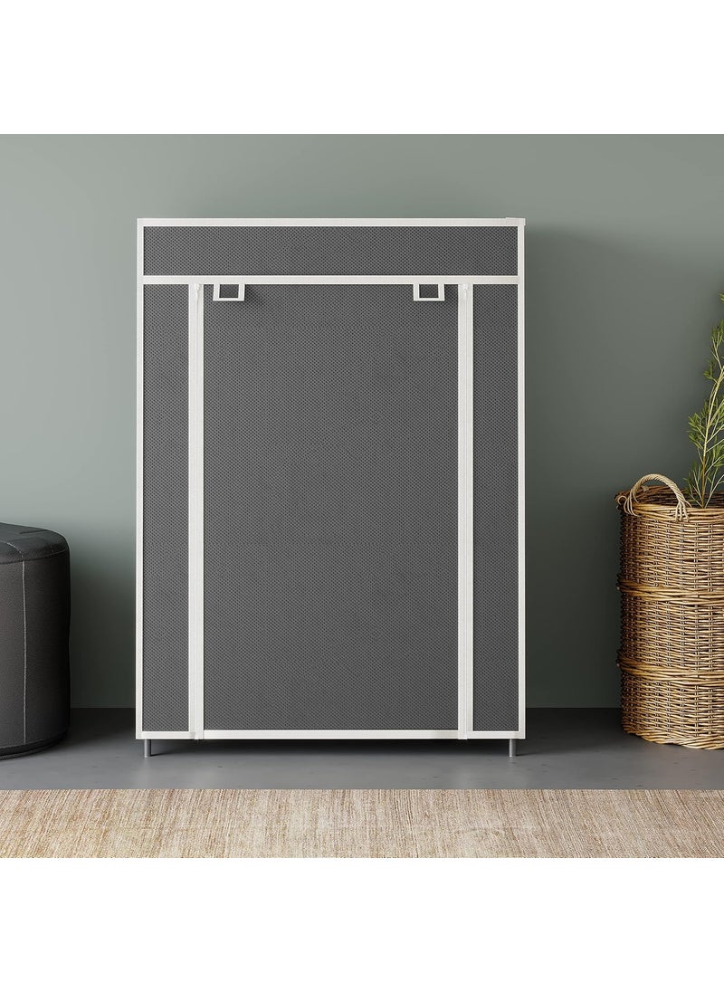 Whitecloud TRANSFORMING HOMES Whitecloud TRANSFORMING HOMES Shoe Cabinet Rack Light Weight Foldable Shelves Storage Organizer for Home Grey 4 Layer  - Image 4