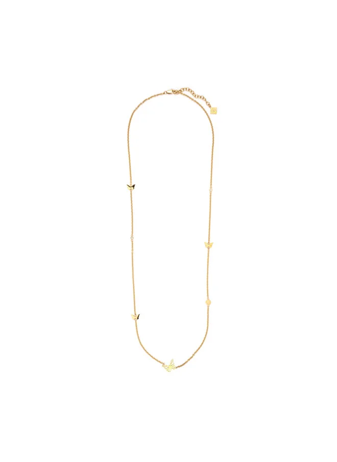 CERRUTI 1881 Butterfly Pendant, Handcrafted Mother of Pearl with Signature 'CRR' Drop, Playful and Chic Design