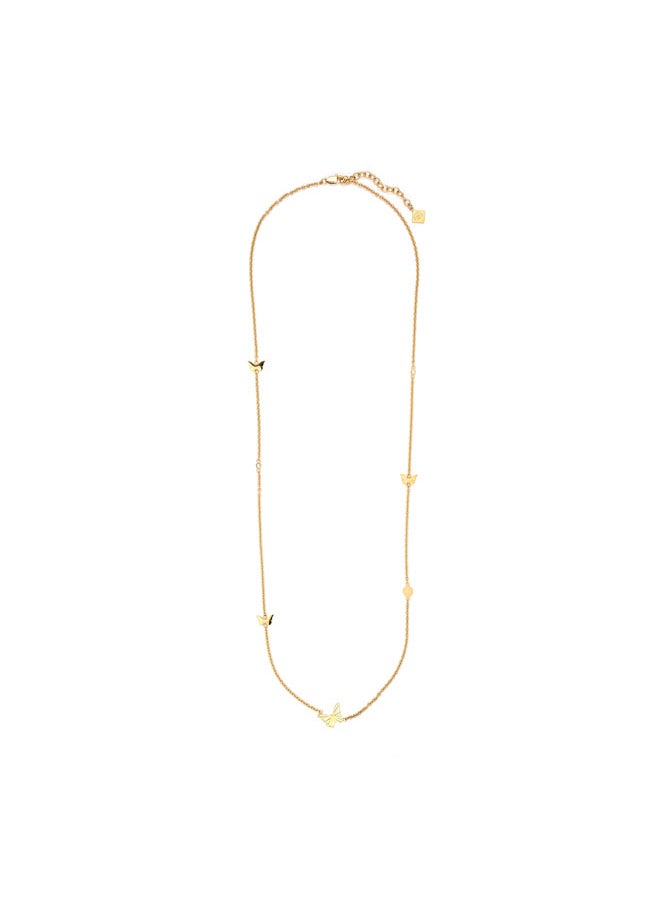 CERRUTI 1881 Butterfly Pendant, Handcrafted Mother of Pearl with Signature 'CRR' Drop, Playful and Chic Design 