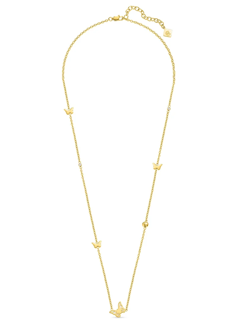 CERRUTI 1881 Gold Plated Butterfly Pendant Necklace for Women