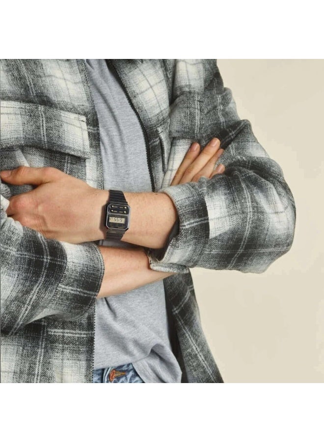 CASIO Men's Stainless Steel Digital Watch A100WEGG-1A2DF - 32.7 mm - Image 3