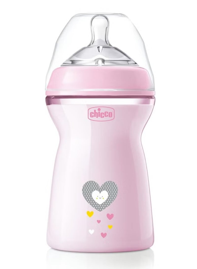 Chicco Natural Feeding Anti-colic Bottle with Medium Flow, 6 Months, 330 ml - Image 1