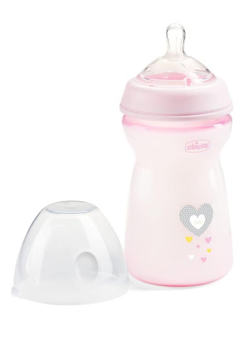Chicco Natural Feeding Anti-colic Bottle with Medium Flow, 6 Months, 330 ml - Image 2