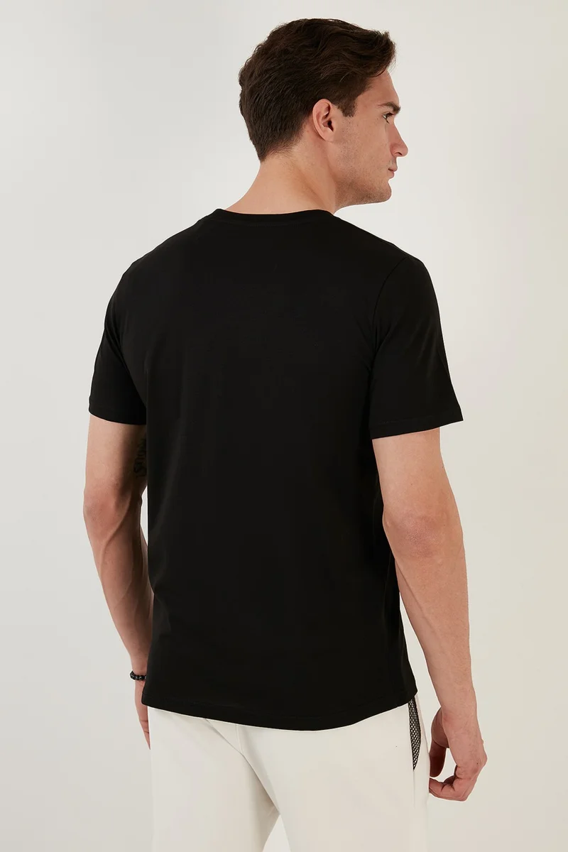 بوراتي Cotton Regular Fit Crew Neck T Shirt Men's T Shirt 5902620