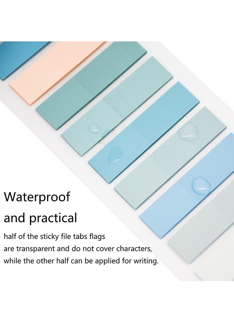 Fanski 1200Pcs Sticky Tabs, Transparent Sticky Notes Flags Pastel Book Tabs Writable Annotation Tabs Morandi  Markers Clear Index Tabs Translucent Index Stickers for Books Office Supplies - Image 4