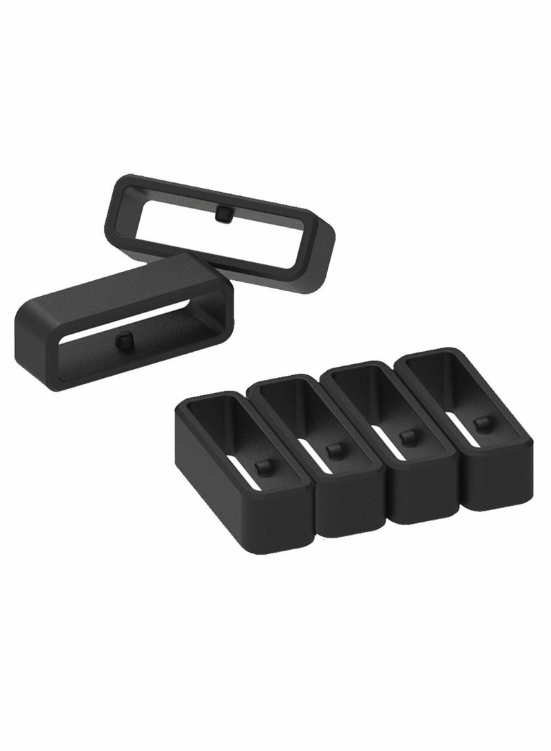 Captaintech Watch Band Keepers, Silicon Fastener Rings Security Loop, Rubber Watch Strap Keeper Replacement Holder Ring for Garmin Instinct - Image 4