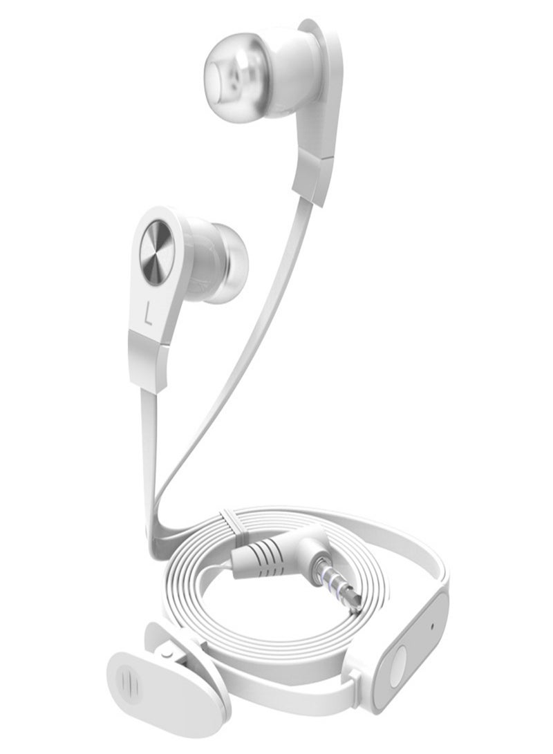 LANGSDOM JM02 Wired In-ear Earphones Stereo Gaming Headsets Headphones with In-line Control & Microphone for iOS Android Phones White - Image 1