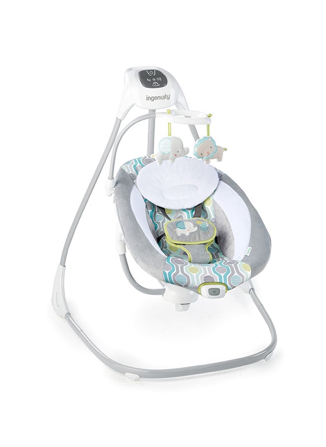 ingenuity - Simple Comfort Multi-Direction Compact Vibrating Baby Swing - Everston - Image 1