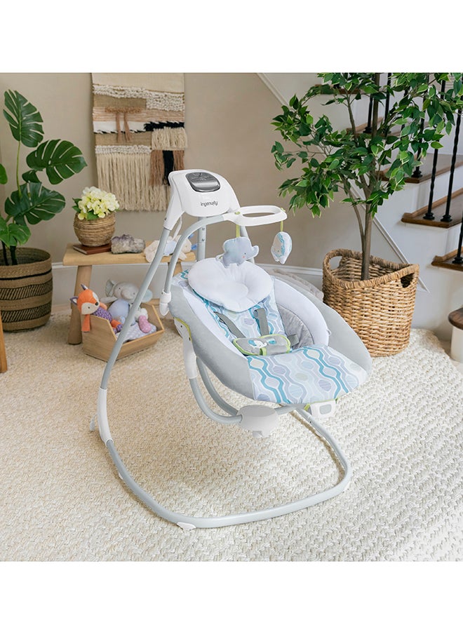 ingenuity - Simple Comfort Multi-Direction Compact Vibrating Baby Swing - Everston - Image 1