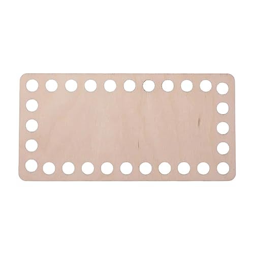 Cliths Pack of 3 MDF Wooden Basket Bottom Rectangle Shape 15x7.5CM Wood Base Bag Bottom Blank Crochet Basket Base Pad for DIY Knitting (3mm Thick MDF) - Image 2