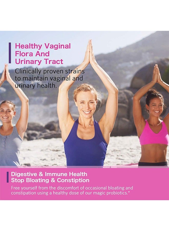 Ocean Women's Probiotic, Probiotics Prebiotics & Cranberry, 50 Billion CFU + 16 Strains, with Prebiotics Cranberry, Digestive Health and Immune System Health, No Soy Gluten Dairy, 60 Veggie Capsules - Image 2