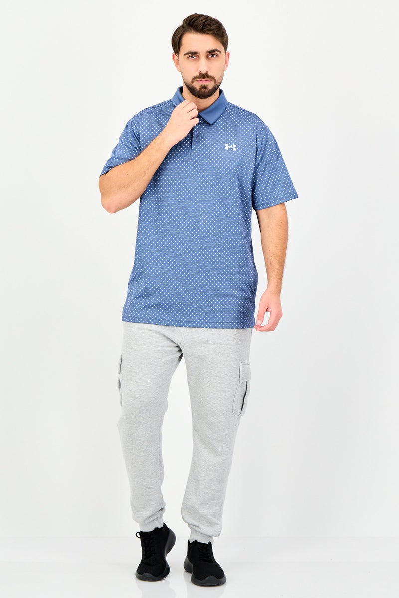 UNDER ARMOUR قميص بولو بأكمام قصيرة للرجال بتصميم فضفاض، متعدد الألوان - Image 4