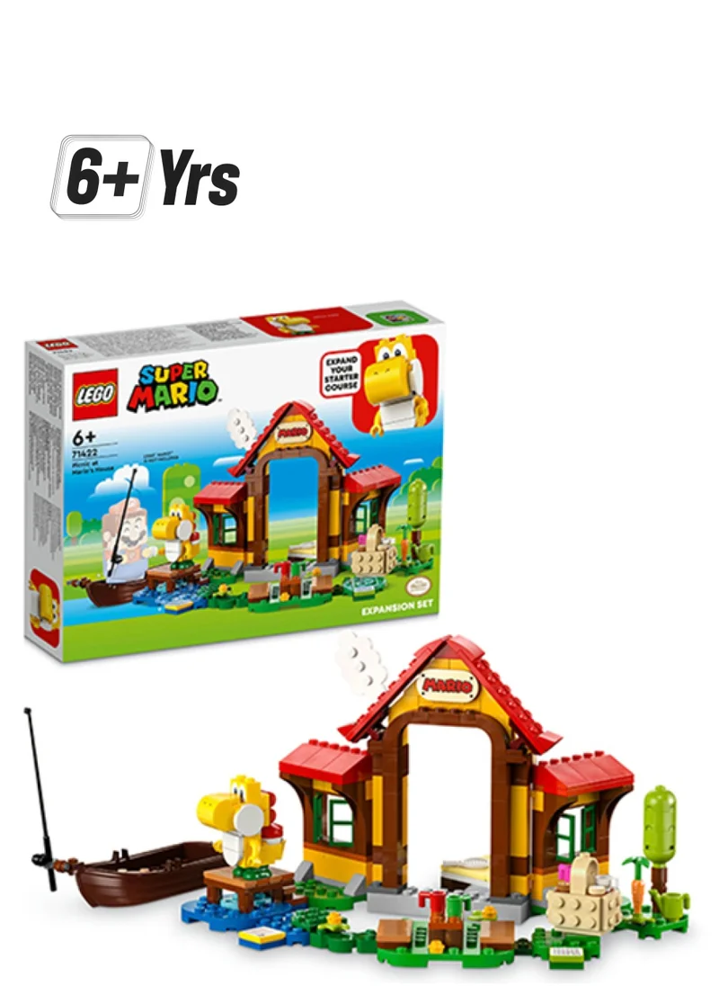 ليغو Super Mario: Picnic At Mario’S House Expansion Set 71422 Building Toy Set; Collectible Playset Featuring A Yellow Yoshi Figure; Gift Idea For Kids Aged 6 And Over (259 Pieces)